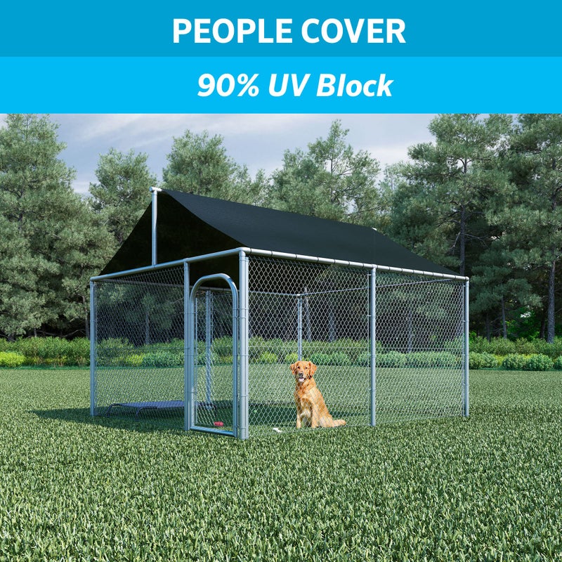 Coolaroo 90% UV Block Heavy Duty Sun Protection Fabric - Breathable Outdoor Shade Cover for Pergolas, Patios, Pets, Vehicles, and Play Areas, Tear-Resistant HDPE, 6ftx50ft Roll, Graphite - Image 3
